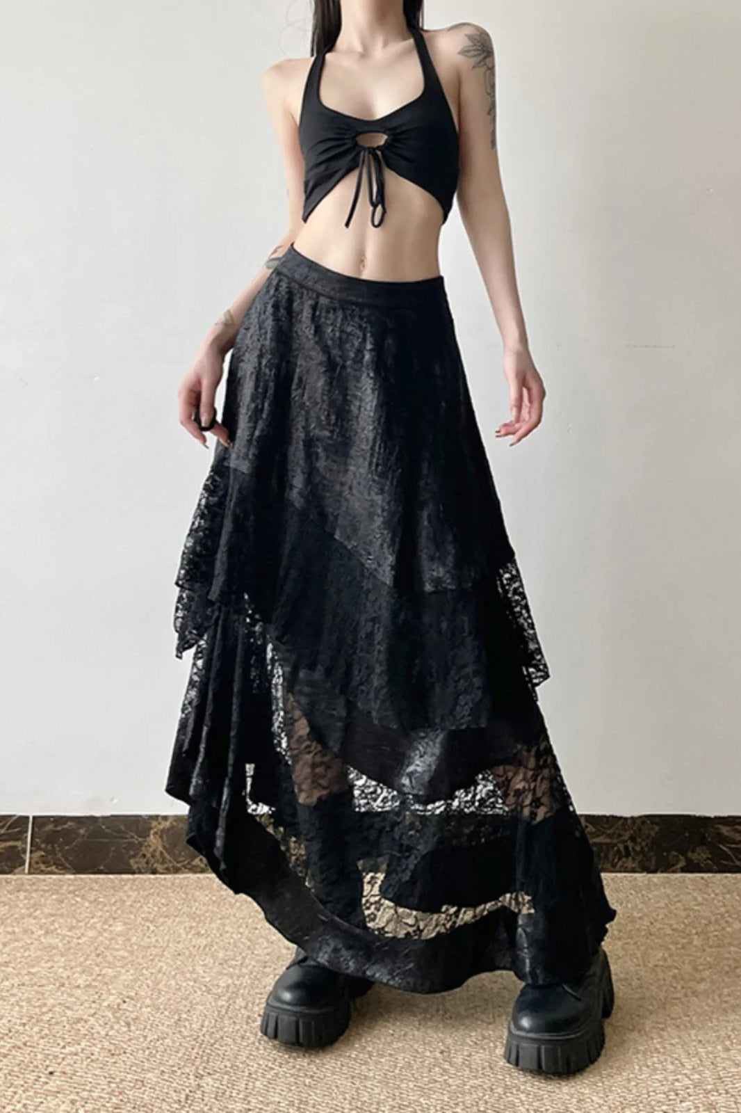 Halloween Gothic Lace Skirt