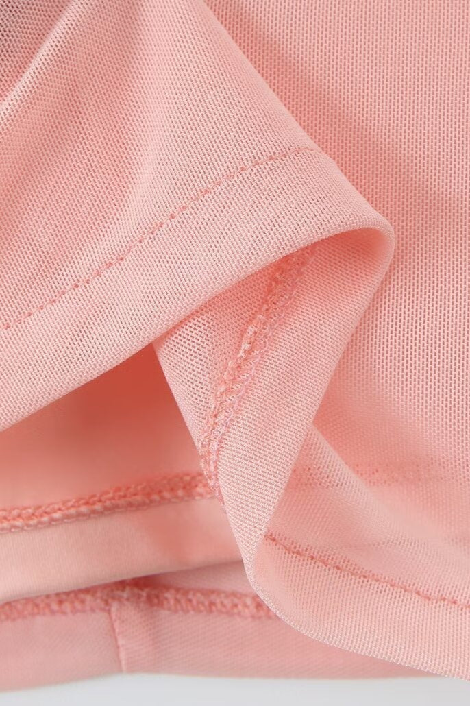 Elegant Mesh Color Block Lace Dress