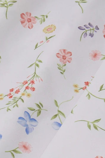 Pleated Spaghetti Strap Floral Dress