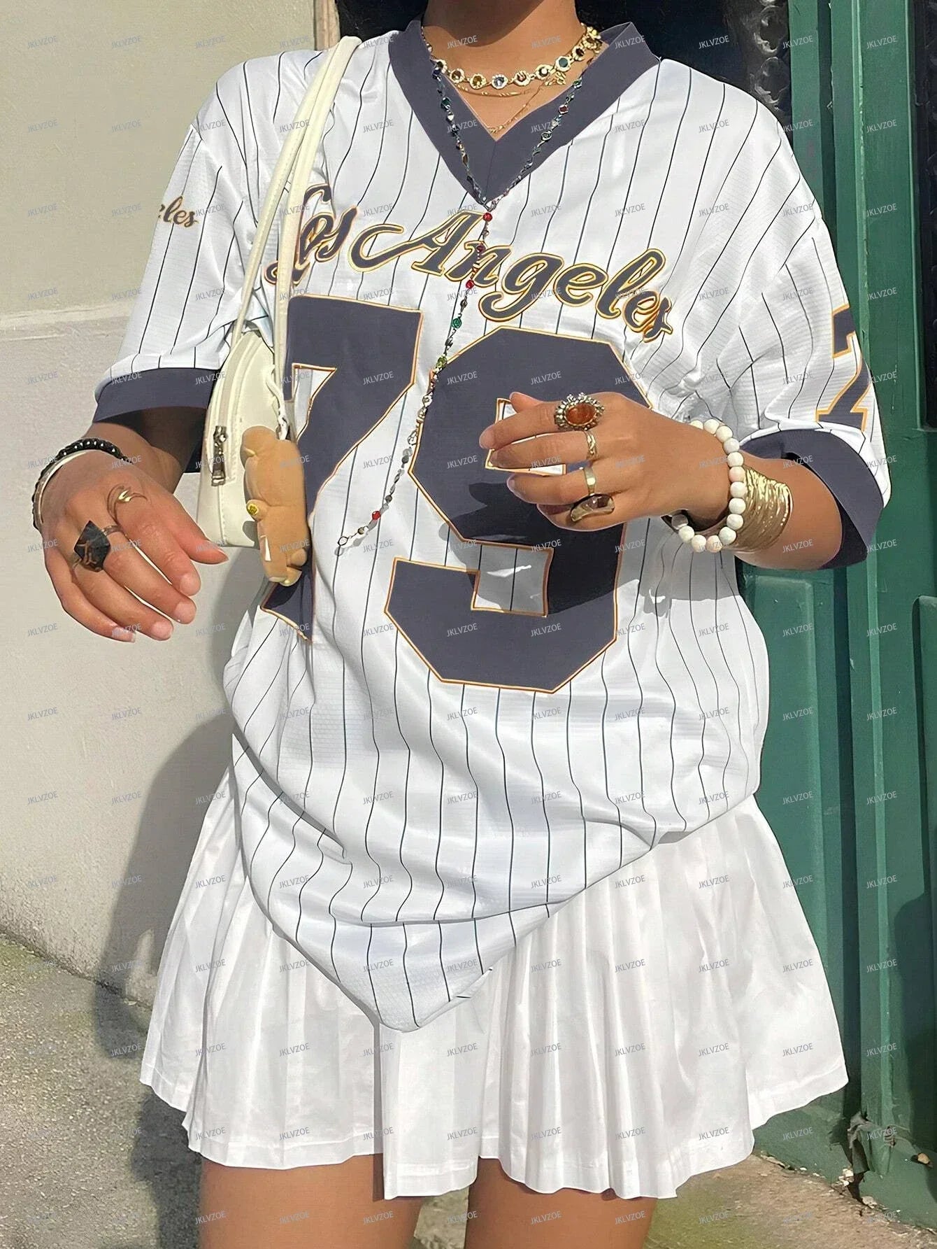 Los Angeles Graphic Stripe T-shirt