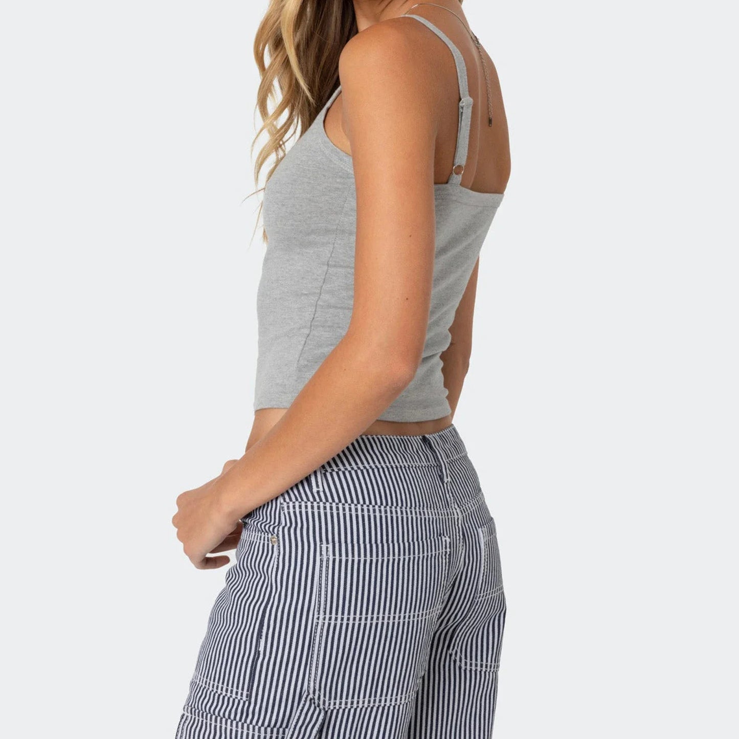 Jersey Number Graphic Print Y2K Crop Cami Top