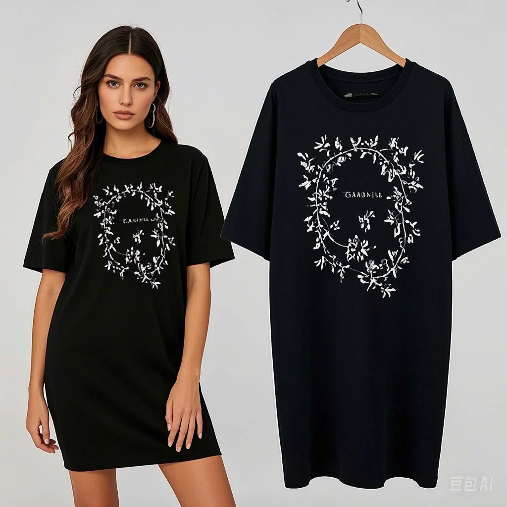 Long Style Cotton Loose T-shirt