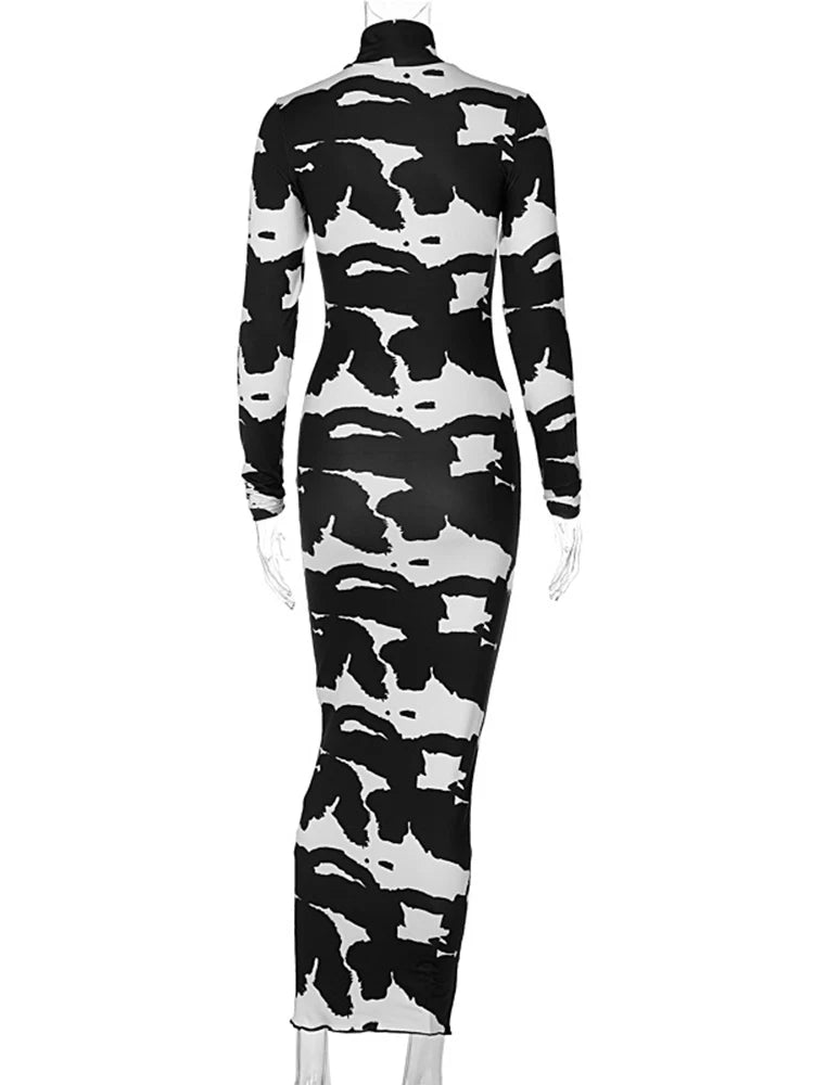 Fashion Polka Dot Split Vestidos For Femela Boho Holiday Midi Dresses