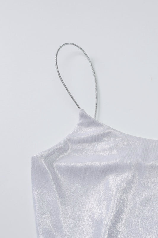 Ruched Twist Detail Slip Dress