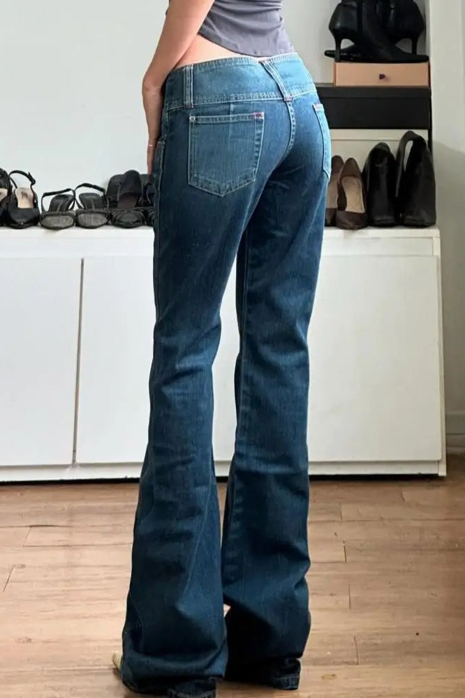 Vintage Low Rise Baggy Denim Jeans
