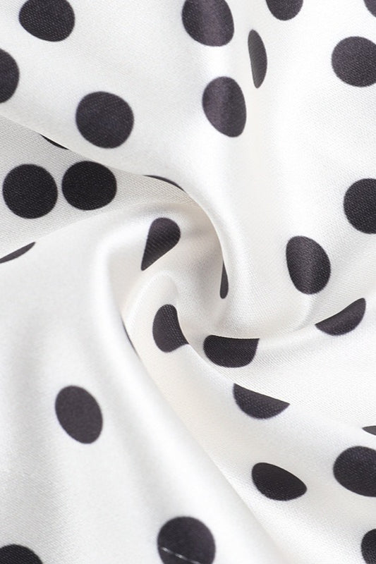 Polka Dot Halter Bodycon Mini Dress