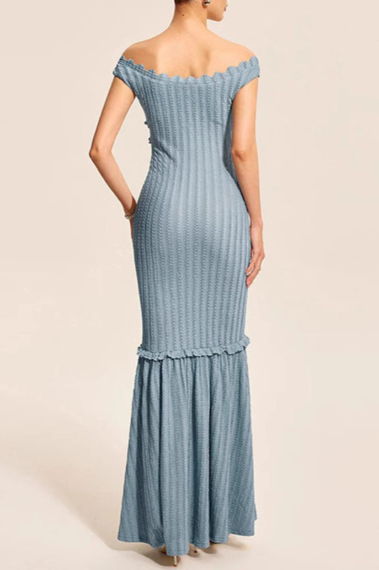 Sexy V-Neck Backless Fitted Knit Sweater Dress