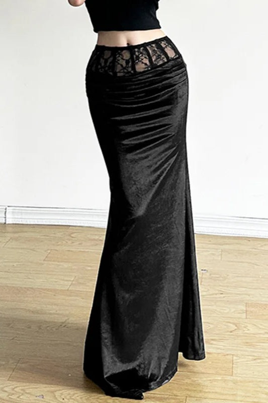 Halloween Lace Patchwork Skirt