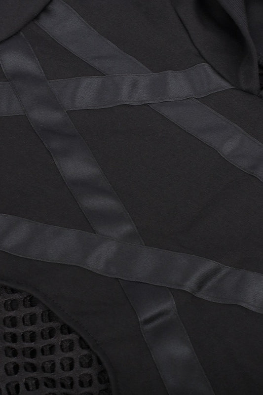 Slim Fit Star Mesh Hoodie