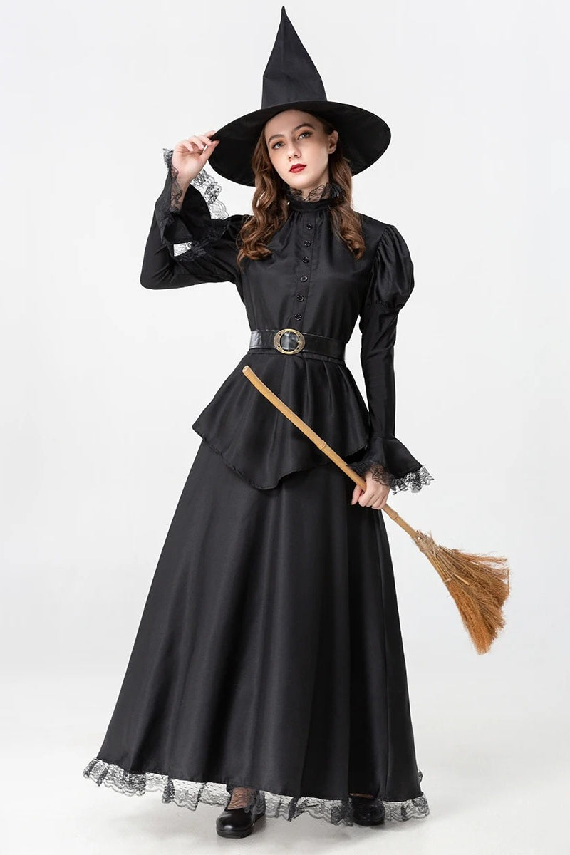 Flared Sleeve Witch Halloween Costume