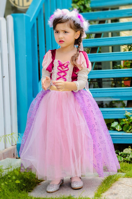 Magic Princess Tulle Dress Kid Halloween Costume