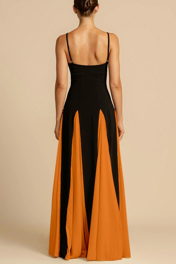 Elegant Panelled Slip Party Dress