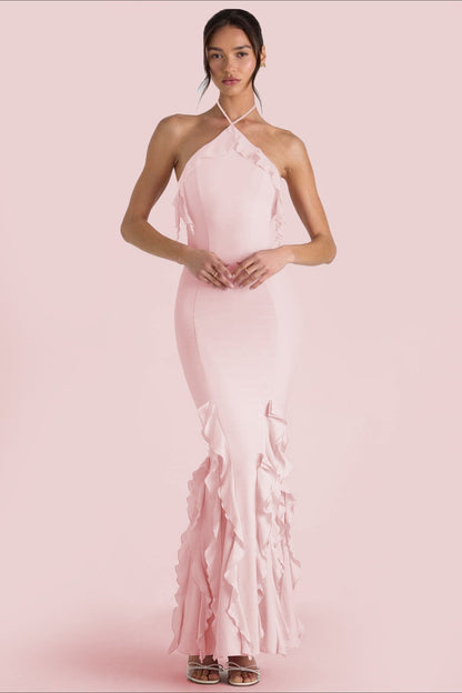 Bodycon Ruffle Hem Party Dress