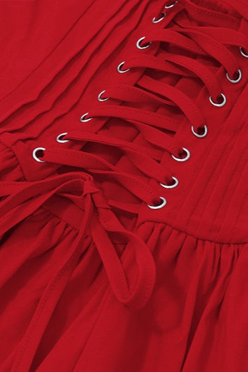 Spaghetti Strap Corset Waist Party Dress