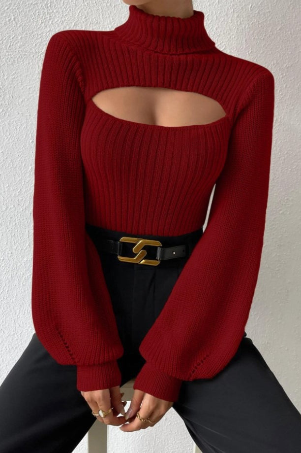 Sexy Turtleneck Fitted Sweater