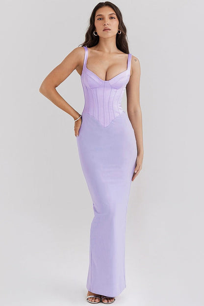 Spaghetti Strap Slit Party Dress