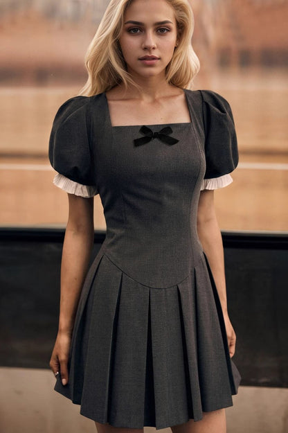 Vintage Fitted A Line Work Dress