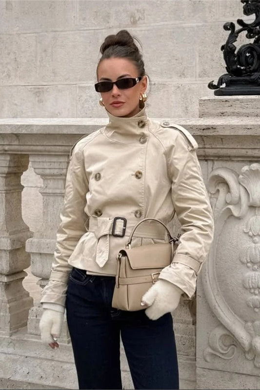 Double Breasted Short Jacket