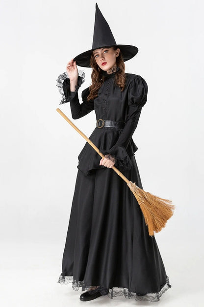 Flared Sleeve Witch Halloween Costume