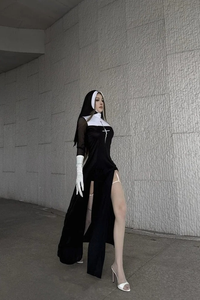 Sexy Anime Nun Halloween Costume