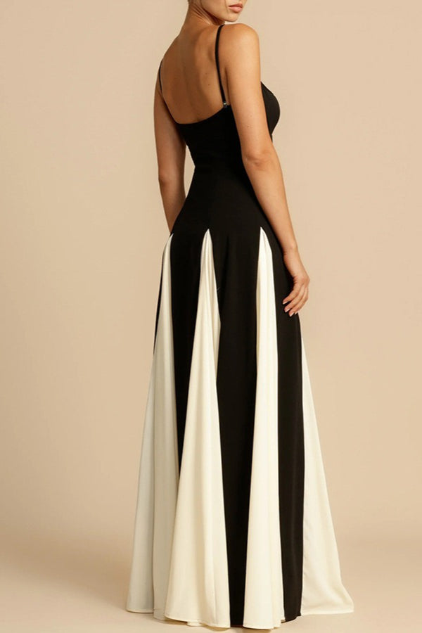 Elegant Panelled Slip Party Dress