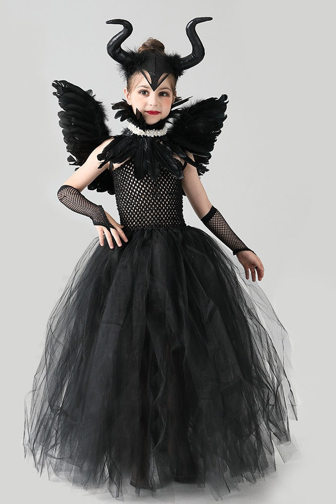 Evil Queen Gown Kid Halloween Costume