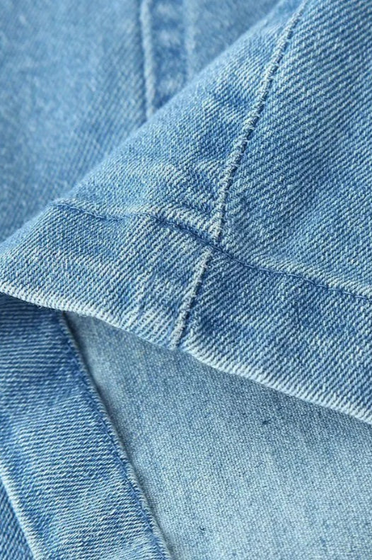 Sexy Slim Fit Button-Up Denim Dress