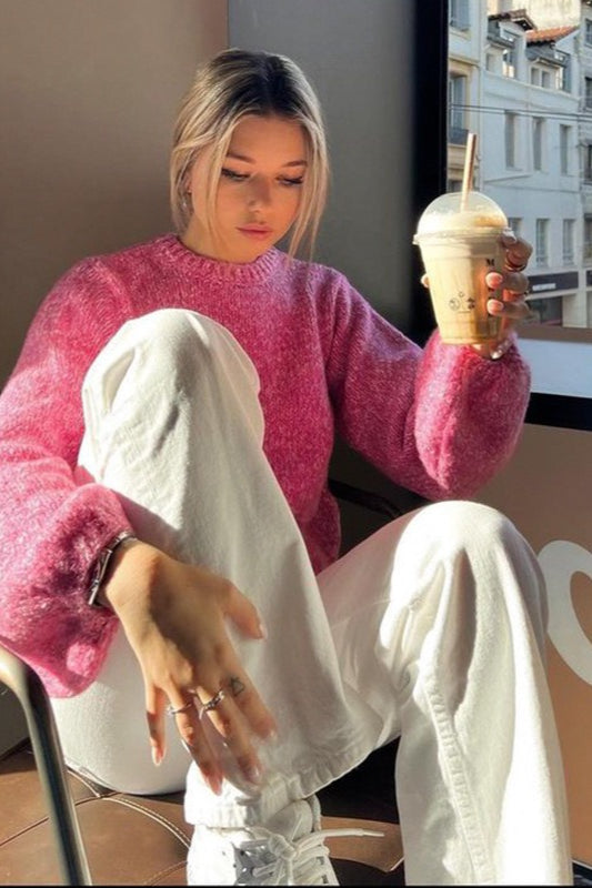 Backless Tie Back Cropped Sweater