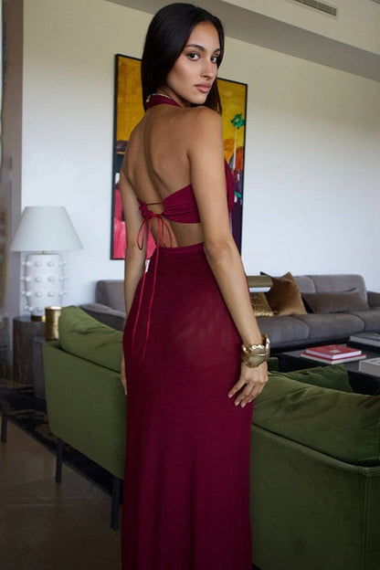 Mermaid Low-Back Party Dress