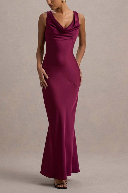 Fishtail Satin Silk Dress