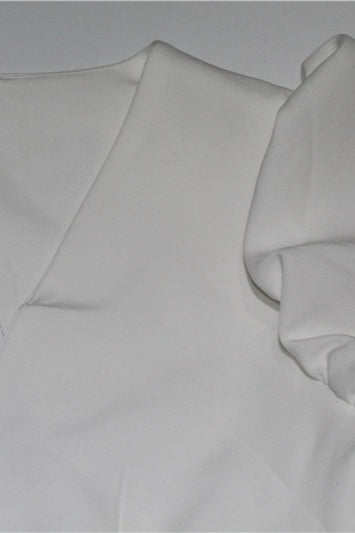 Elegant High Waist V Neck Work Dress