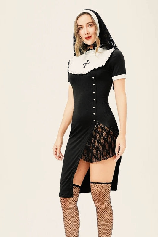 Halloween Gothic Cross Strap Dress