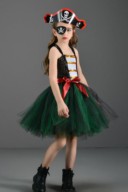 Pirate Girl Tutu Dress Kid Halloween Costume