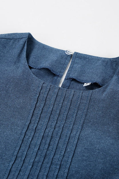 Vintage Cutout Denim Dress