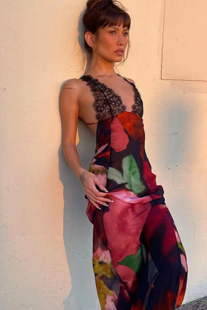 Printed Bodycon Slip Dress