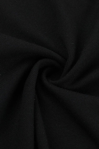 Gothic Cutout Cross Mock Neck T-Shirt