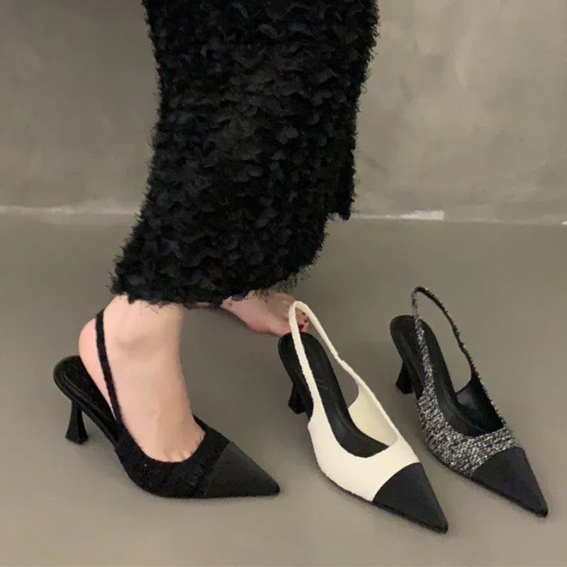 New Summer Casual Fashion Pointed Solid Color Sexy Elegant Comfortable Stilettos Low Heel Pumps