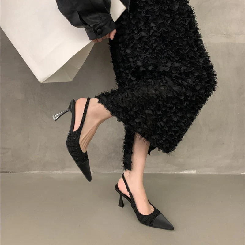 New Summer Casual Fashion Pointed Solid Color Sexy Elegant Comfortable Stilettos Low Heel Pumps