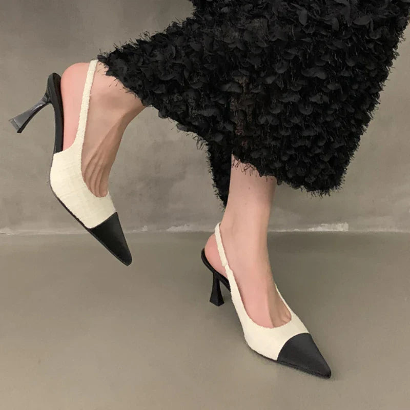 New Summer Casual Fashion Pointed Solid Color Sexy Elegant Comfortable Stilettos Low Heel Pumps