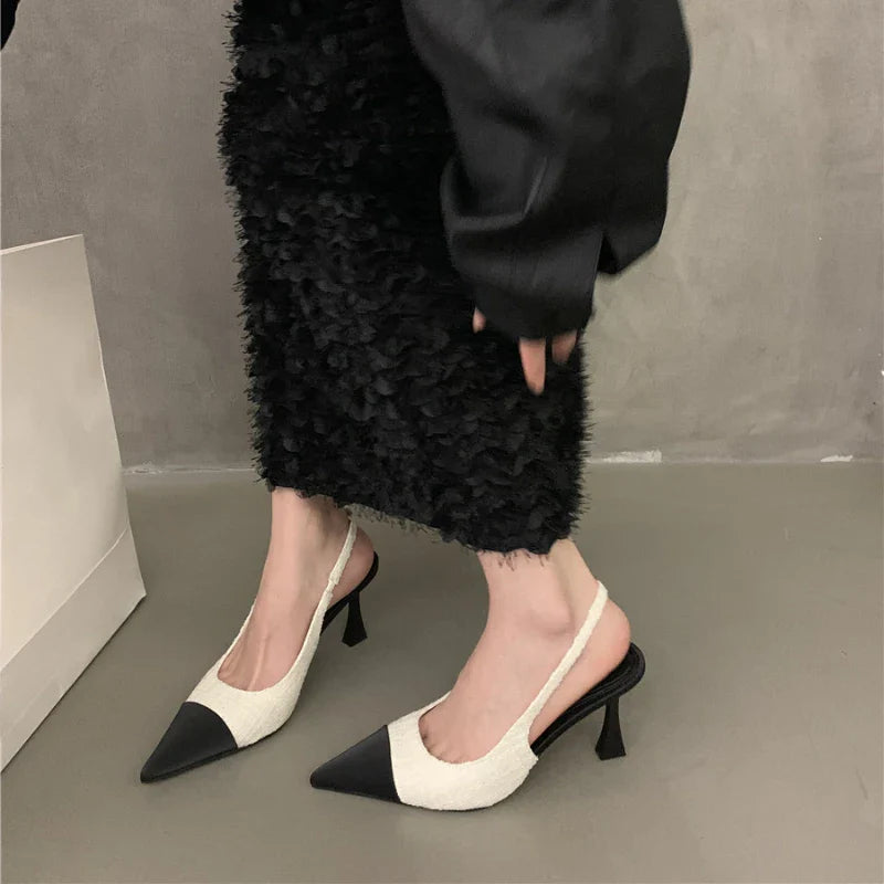 New Summer Casual Fashion Pointed Solid Color Sexy Elegant Comfortable Stilettos Low Heel Pumps