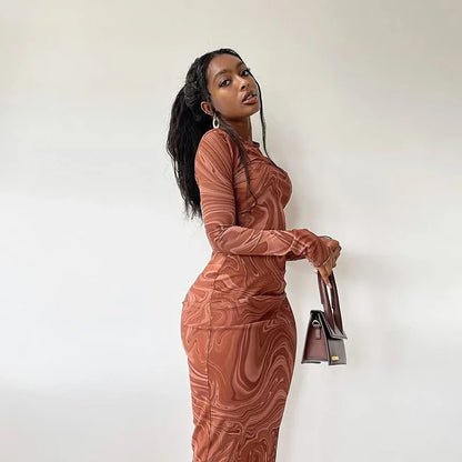 Satin Slip Bodycon Midi Dress