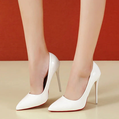 Solid Color Banquet Party Outdoor Casual Large Size High Heel High Heel