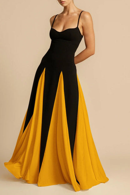 Elegant Panelled Slip Party Dress