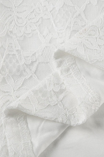 Solid Cami Bodycon Mini Lace Dress