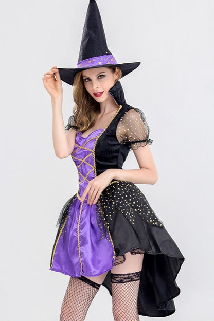 Velvet Witch Dress Halloween Costume