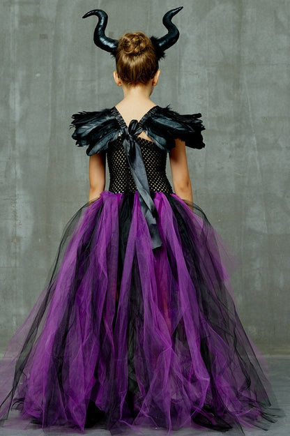 Dark Queen Dress Kid Halloween Costume