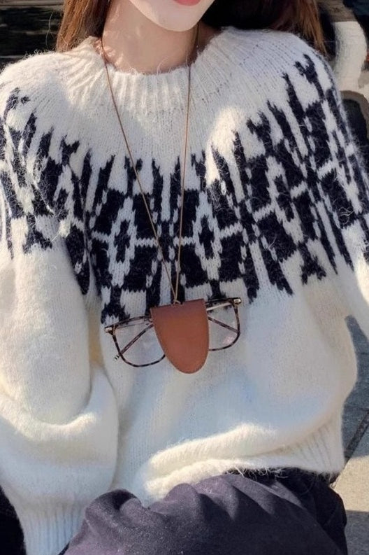 Oversized Lantern Sleeve Sweater