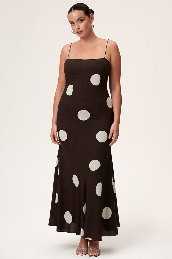 Tie Detail Open Back Slip Dress