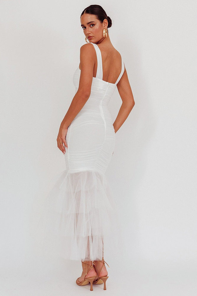 Panel Detail Bodycon Slip Dress