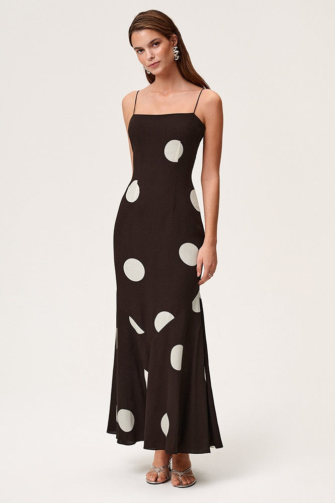 Tie Detail Open Back Slip Dress